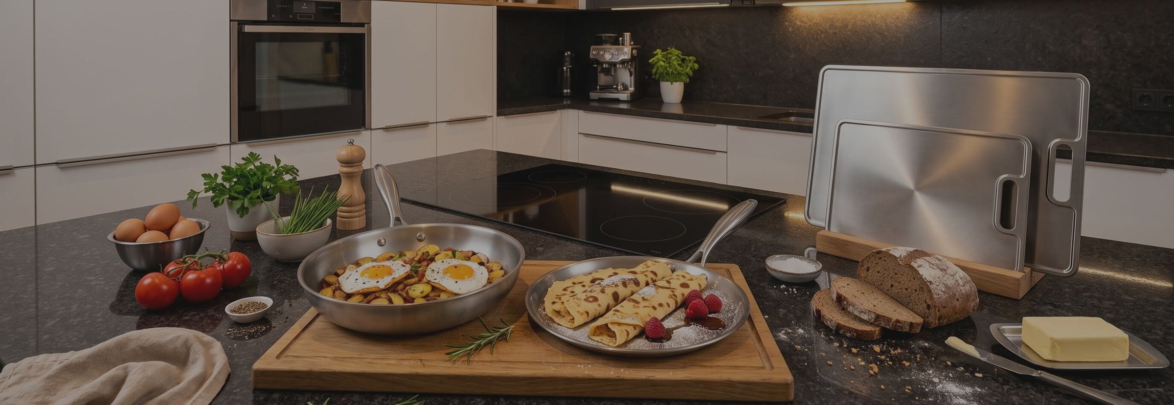 Gesund kochen mit  reinem Titan